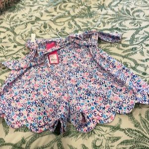 Lilly Pulitzer belted shorts- floral with belt